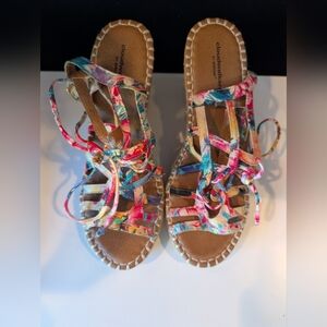 Cloudwalkers Women's Colorful Strappy Wedges